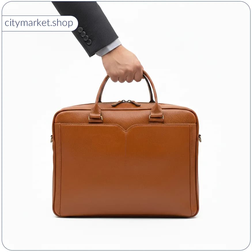 کیف چرم اداری مدل H21 — تصویر ۹