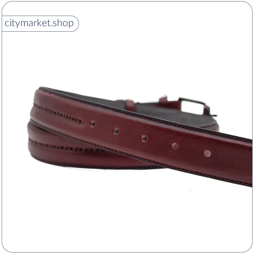 کمربند چرم اصل دست دوز کد C600 — تصویر ۸