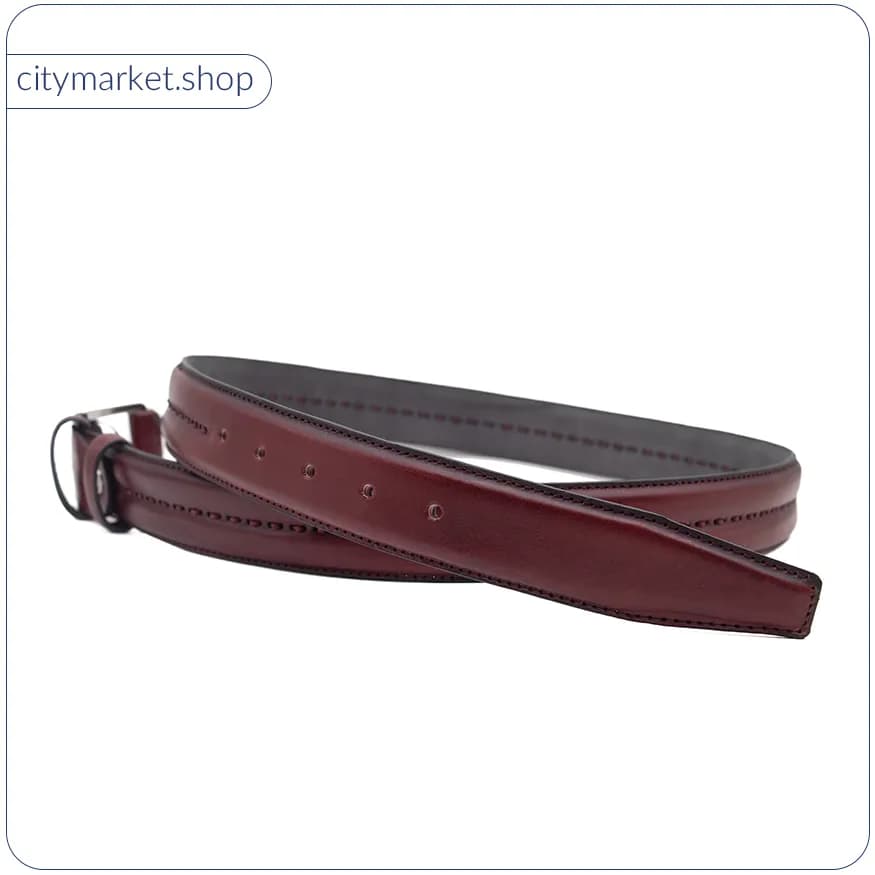 کمربند چرم اصل دست دوز کد C600 — تصویر ۵
