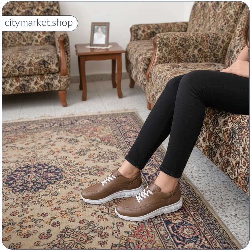 کفش اسپرت زنانه چرم V589 — تصویر ۹