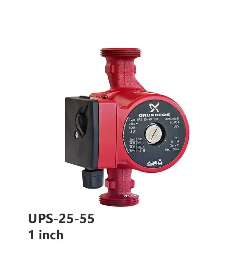 پمپ سیرکولاتور خطی گراندفوس مدل UPS-25-55 — تصویر ۲