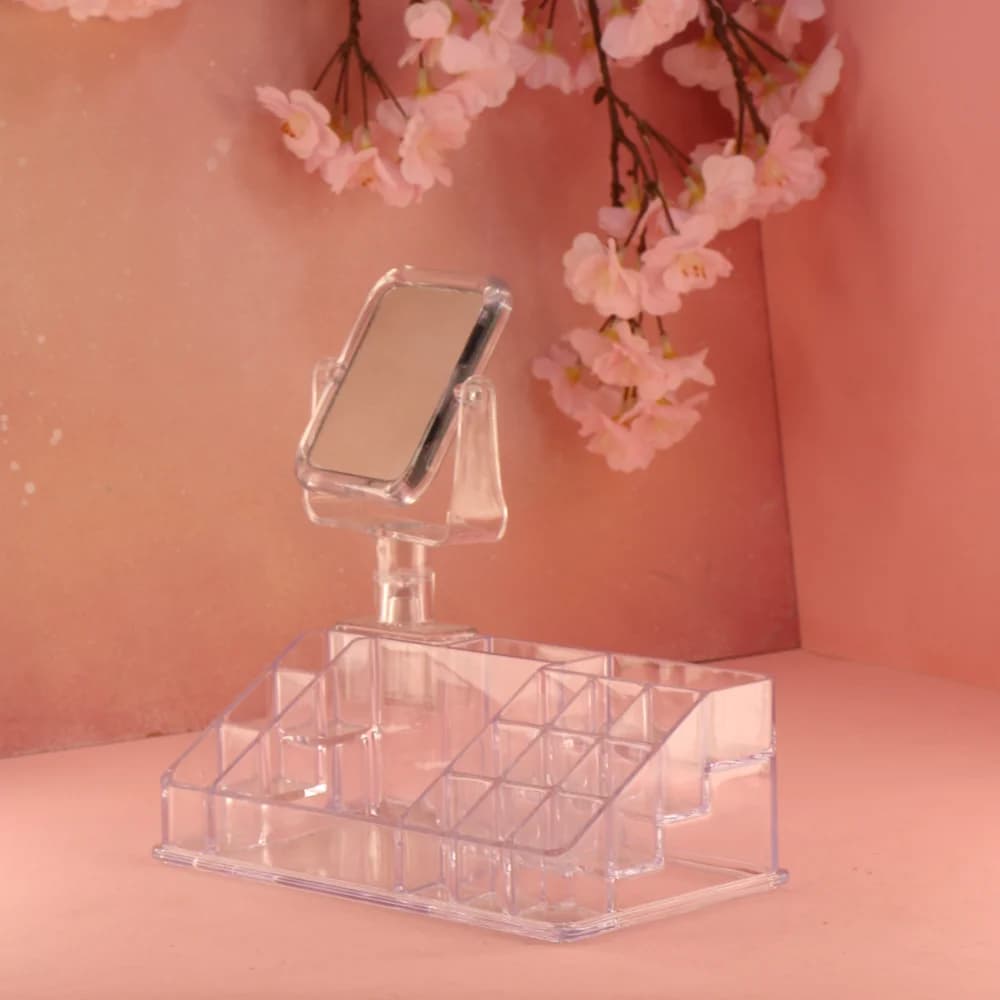 استند رژ 12 خانه همراه آیینه کد 7065 — تصویر ۳