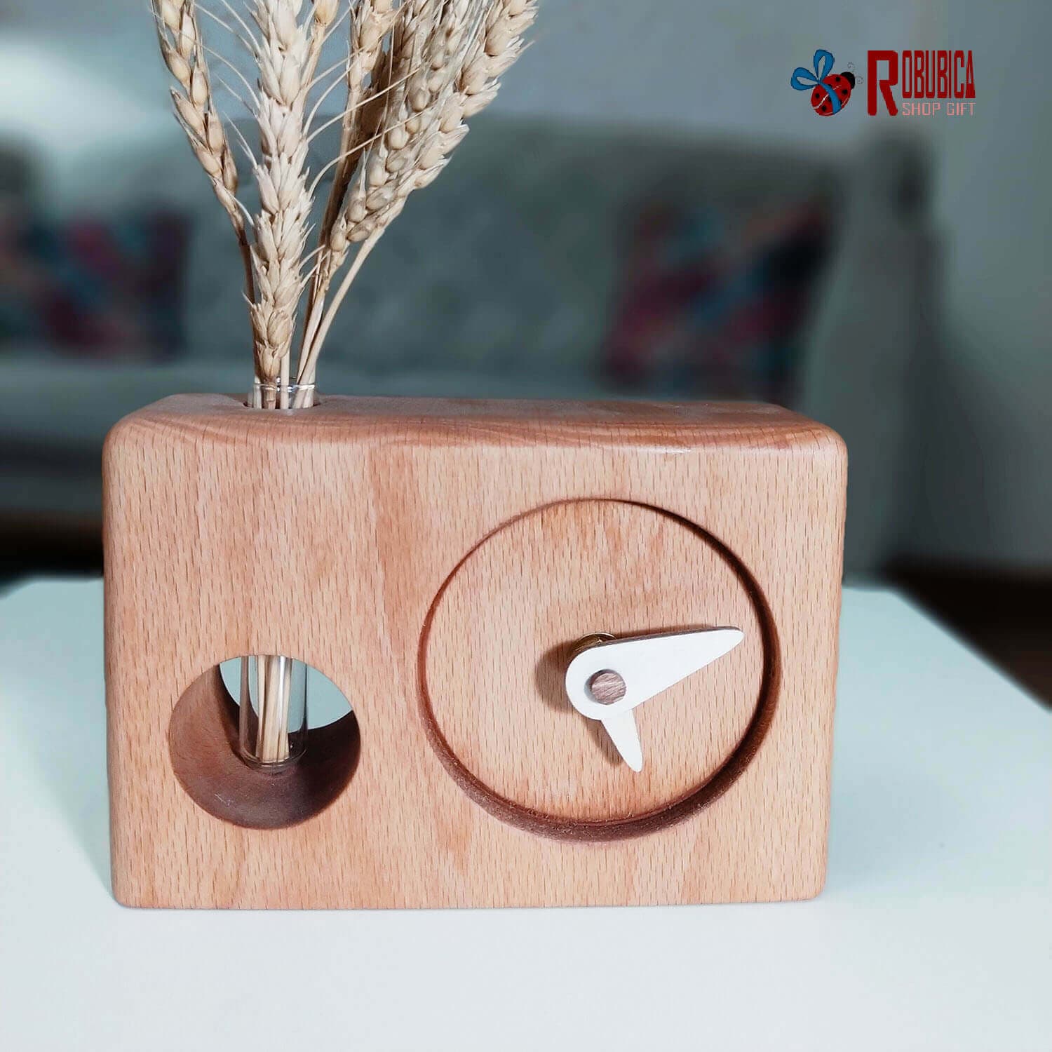 ساعت چوبی مدل پاییز — تصویر ۵