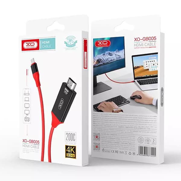 کابل تبدیل HDMI به Type-C مدل XO-GB005 — تصویر ۳