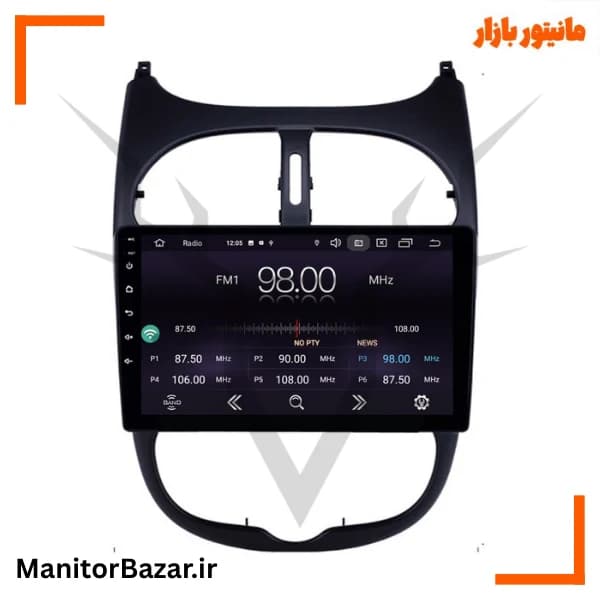مانیتور اندروید فابریک پژو 206 — تصویر ۹