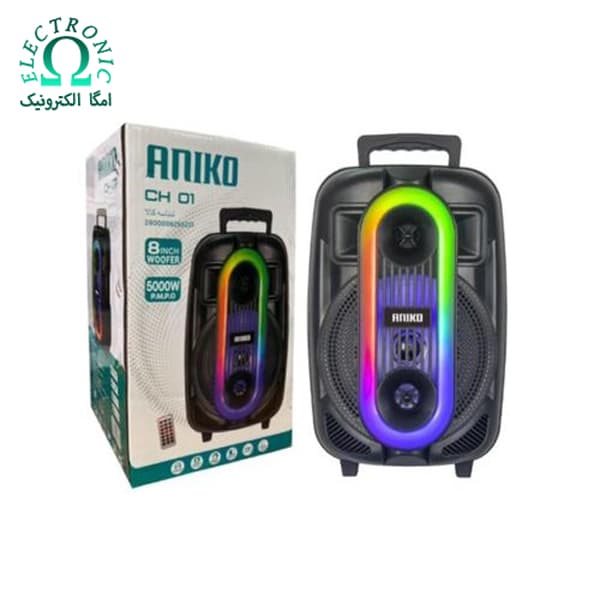 اسپیکر شارژی بلوتوثی قابل حمل آنیکو مدل ANIKO CH01 — تصویر ۲
