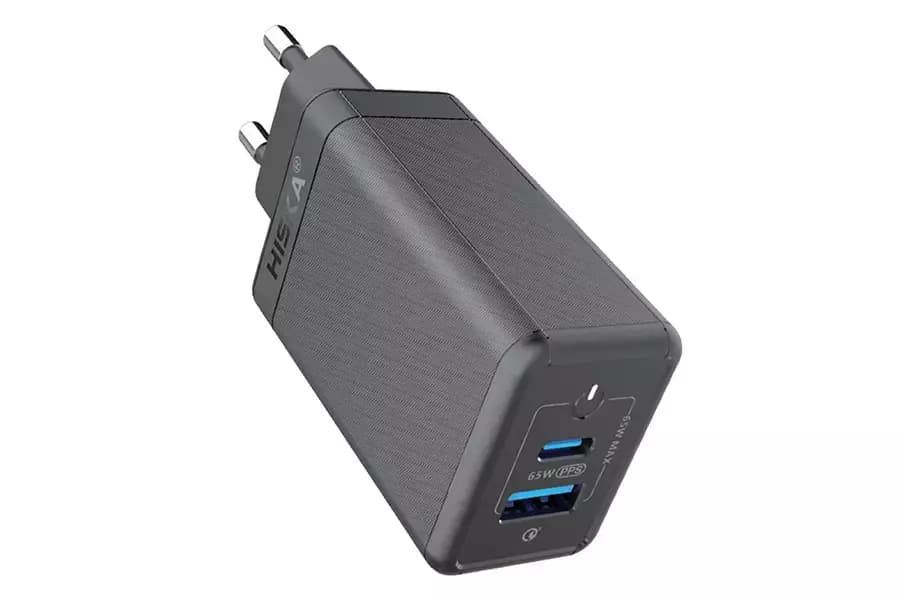 شارژر دیواری هیسکا مدل H-126 GaN همراه با کابل USB-C — تصویر ۷