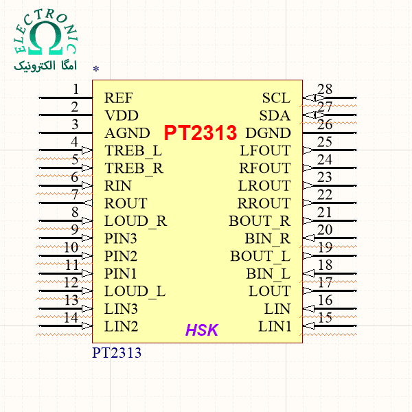 کتابخانه IC PT2313 برای آلتیوم دیزاینر — تصویر ۴