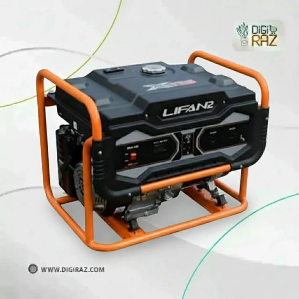 موتور برق تکفاز بنزینی 4 کیلووات ATS دار لیفان مدل- 2 سیلندر مدل LIFAN‑4G