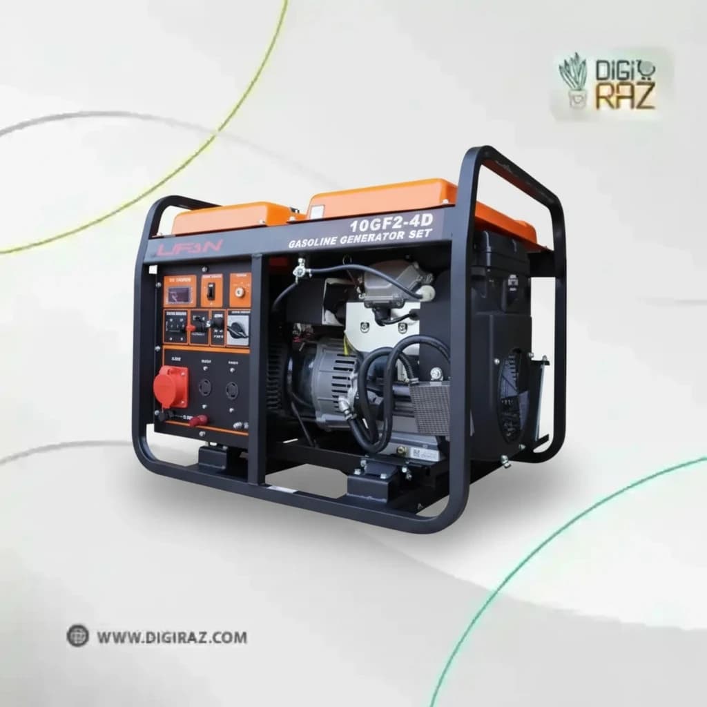 موتور برق 10 کیلووات استارتی -تکفاز-سه فاز – بنزینی LIFAN‑10GF