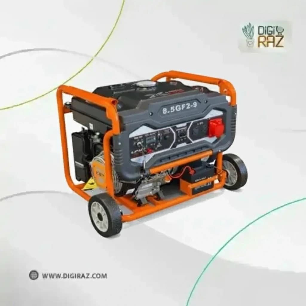 موتور برق 8.5 کیلووات-بنزینی-تک‌فاز -استارتی لیفان 2 سیلندر (بدون چرخ)