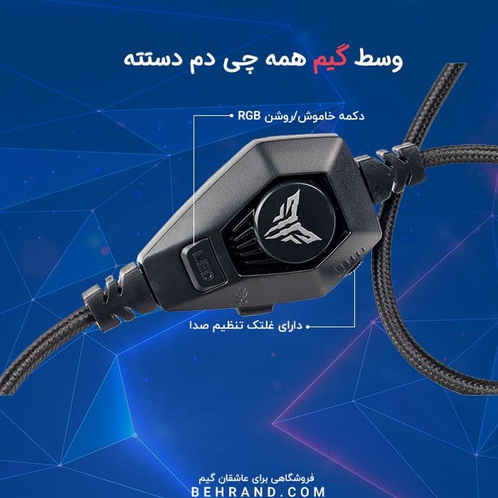 هدفون گیمینگ هیسکا مدل GHR-02 — تصویر ۶