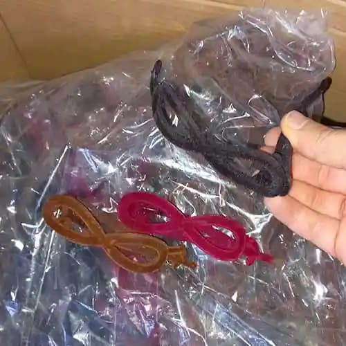 گیره مو عینکی مخملی — تصویر ۳
