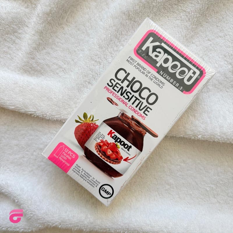 کاندوم دهانی و طعم دار نوتلا (Choco Sensetive) کاپوت 12 عددی — تصویر ۳