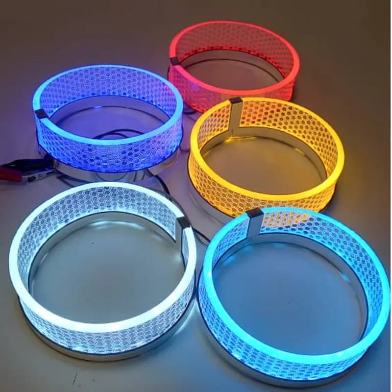 حلقه نئون سه بعدی چراغ جلو خودرو سایز 8