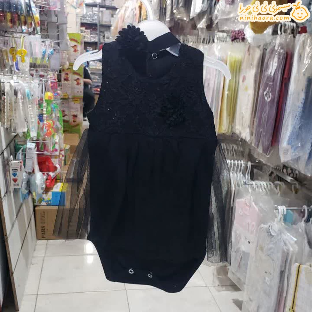 سارافون دخترانه مشکی — تصویر ۳