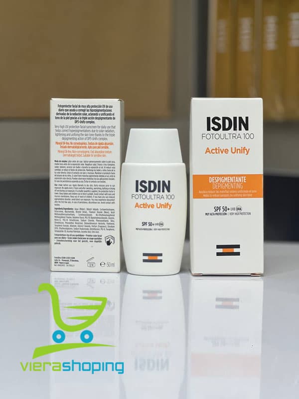 ضد آفتاب اکتیو یونیفای ایزدین بی رنگ SPF 50 — تصویر ۲
