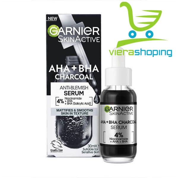 سرم لایه بردار زغال گارنیر AHA+BHA