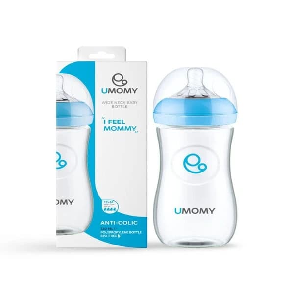 شیشه شیر یومامی 330میل آنتی کولیک با طراحی شبیه Avent Natural — تصویر ۴
