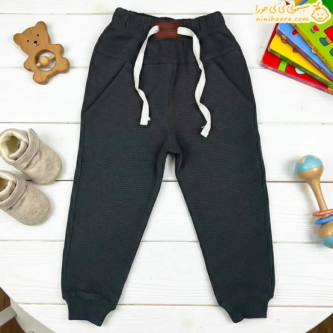 بلوز و شلوار بیسکویتی طرح گربه ایپک — تصویر ۹
