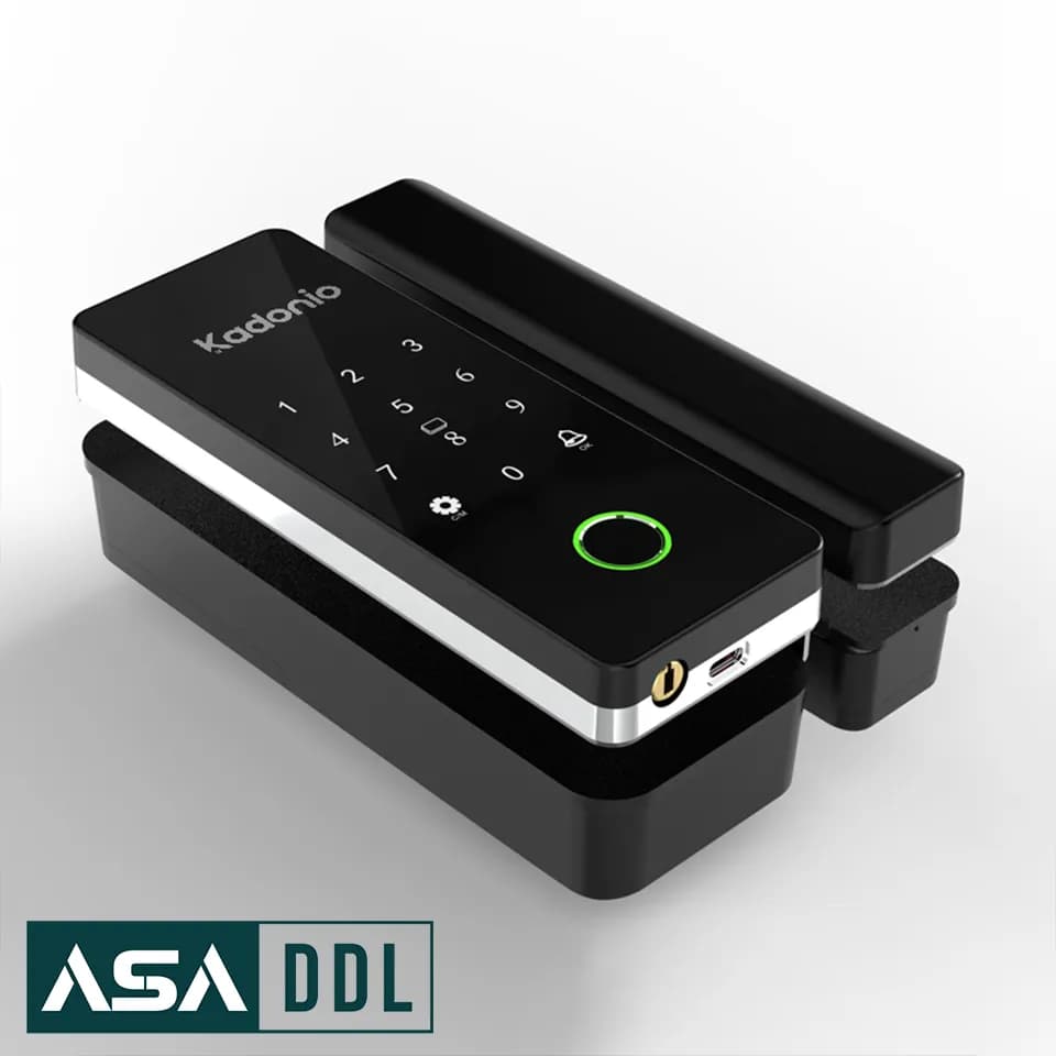 قفل دیجیتال شیشه سکوریت کادونیو GL500 — تصویر ۴