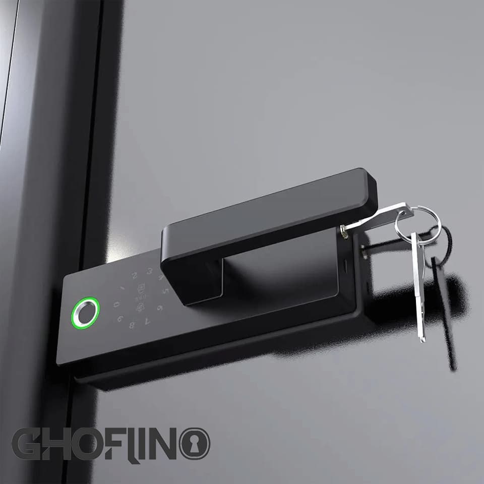 قفل دیجیتال شیشه سکوریت کادونیو GL06 — تصویر ۱۰