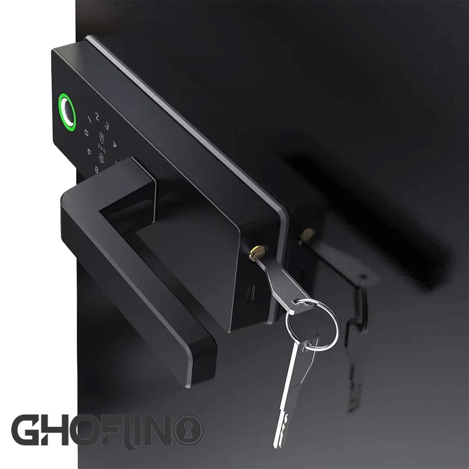 قفل دیجیتال شیشه سکوریت کادونیو GL06 — تصویر ۱۱