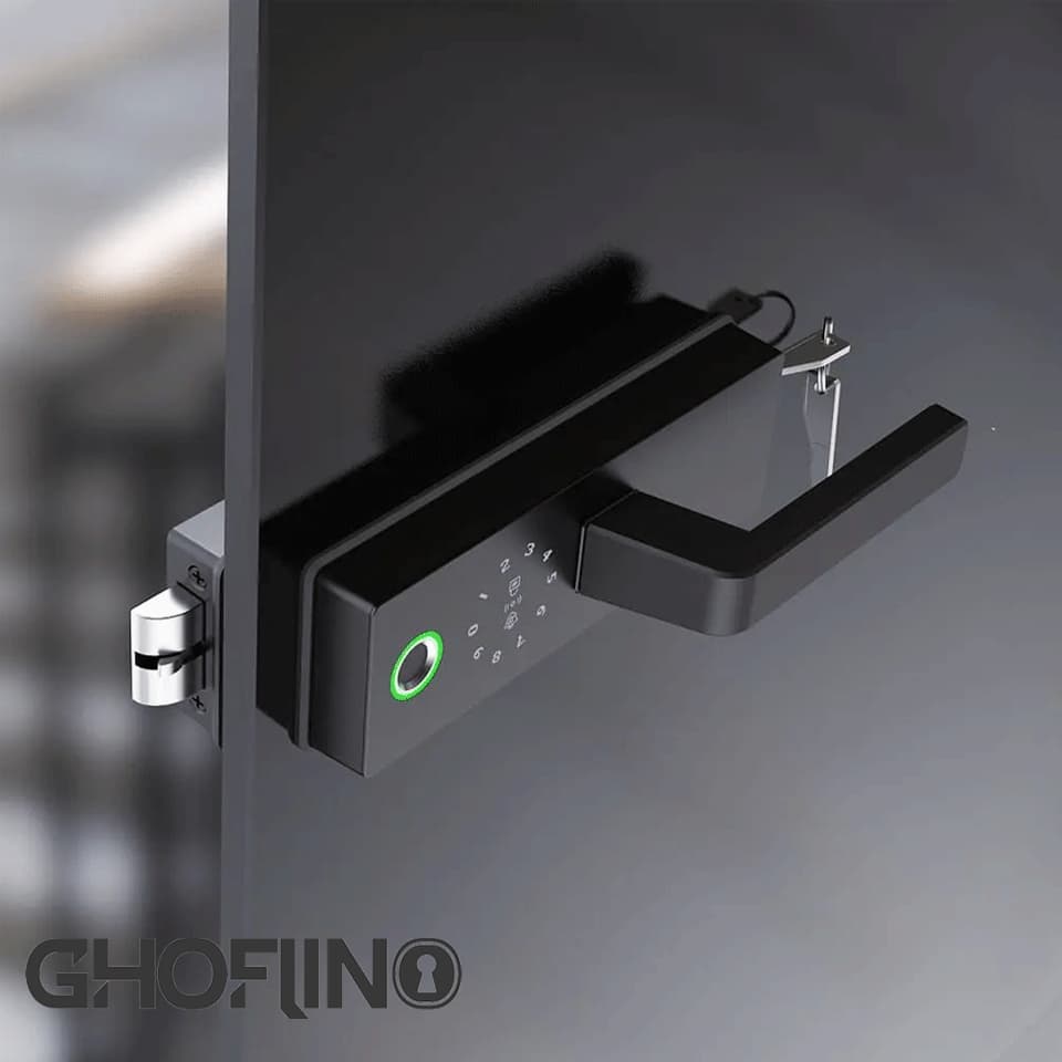 قفل دیجیتال شیشه سکوریت کادونیو GL06 — تصویر ۱۲