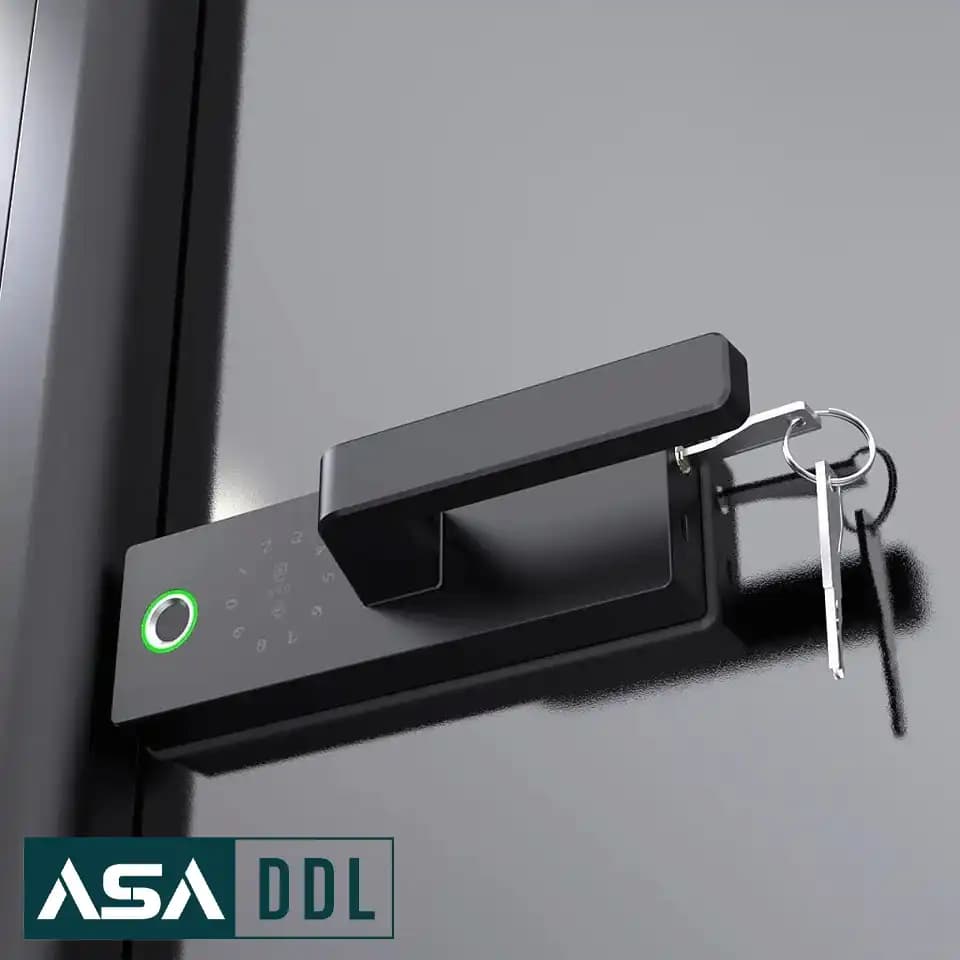 قفل دیجیتال شیشه سکوریت کادونیو GL06 — تصویر ۵