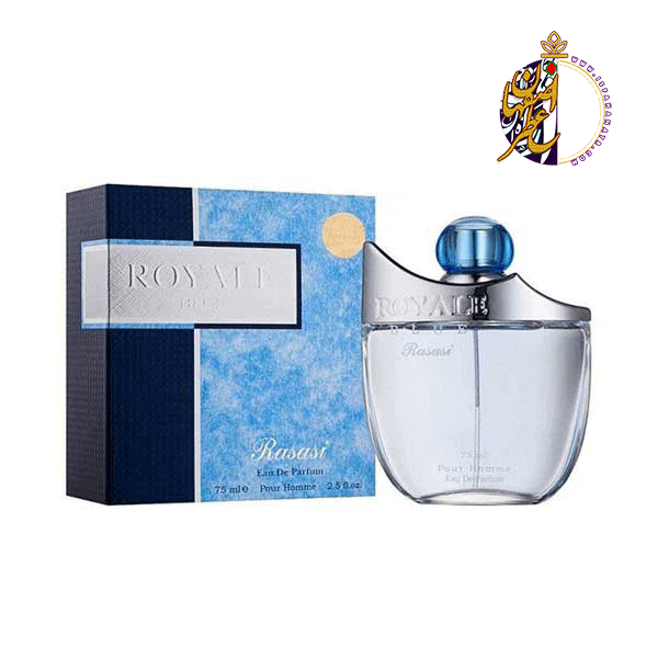 عطر ادکلن رصاصی رویال آبی مردانه حجم 75 میل — تصویر ۲
