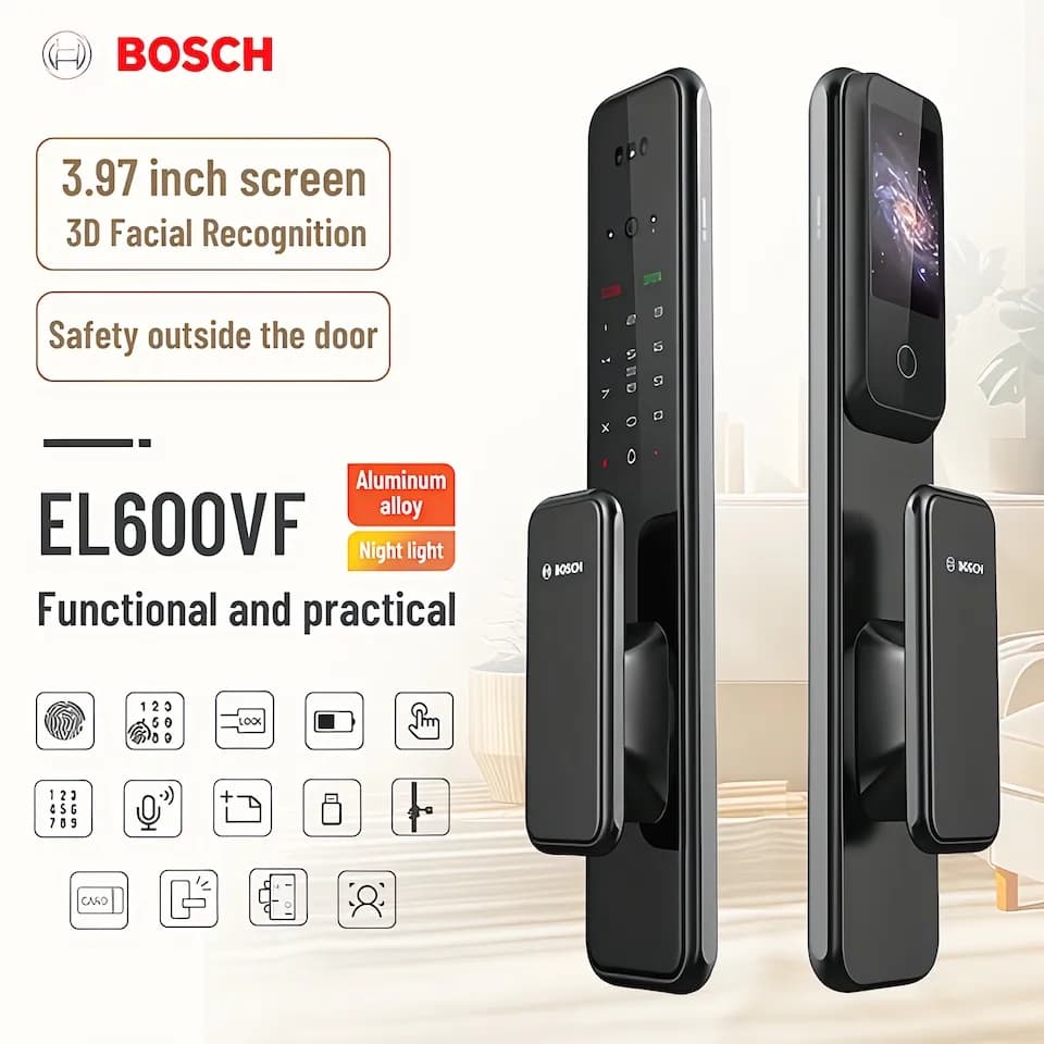قفل هوشمند تشخیص چهره بوش EL600 VF — تصویر ۱۲