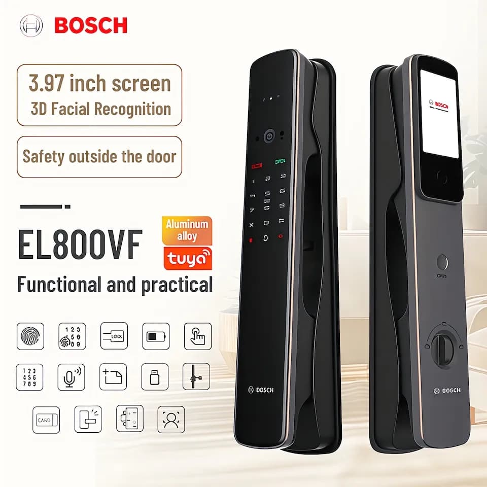 قفل هوشمند تشخیص چهره بوش EL800 VF — تصویر ۹