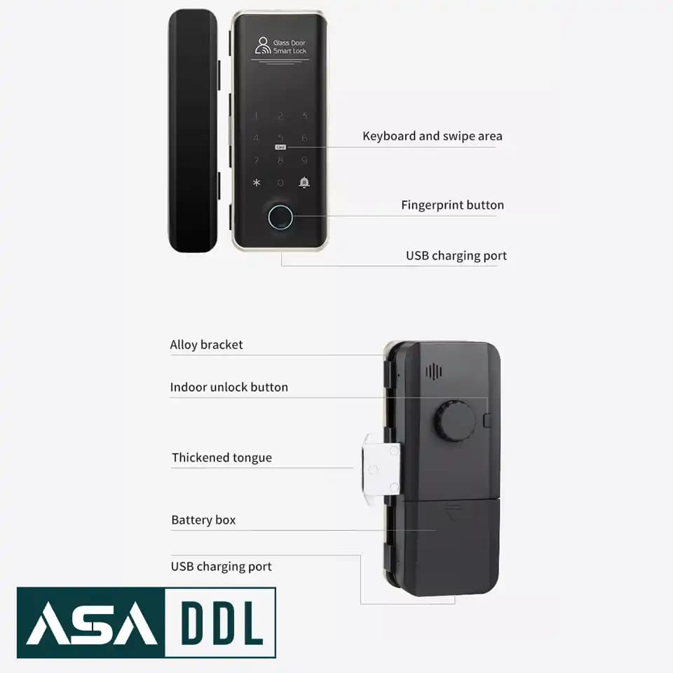 قفل هوشمند شیشه سکوریت متا لاک MLS91 — تصویر ۸