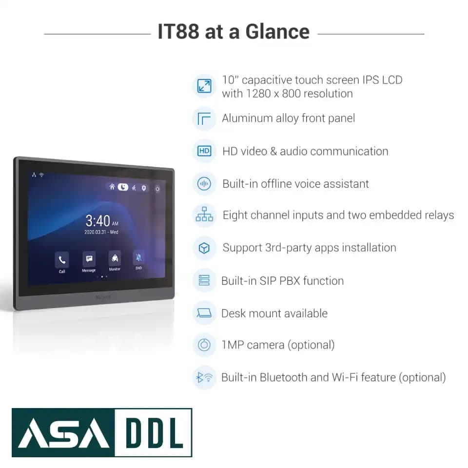 مانیتور Akuvox مدل IT88A — تصویر ۹