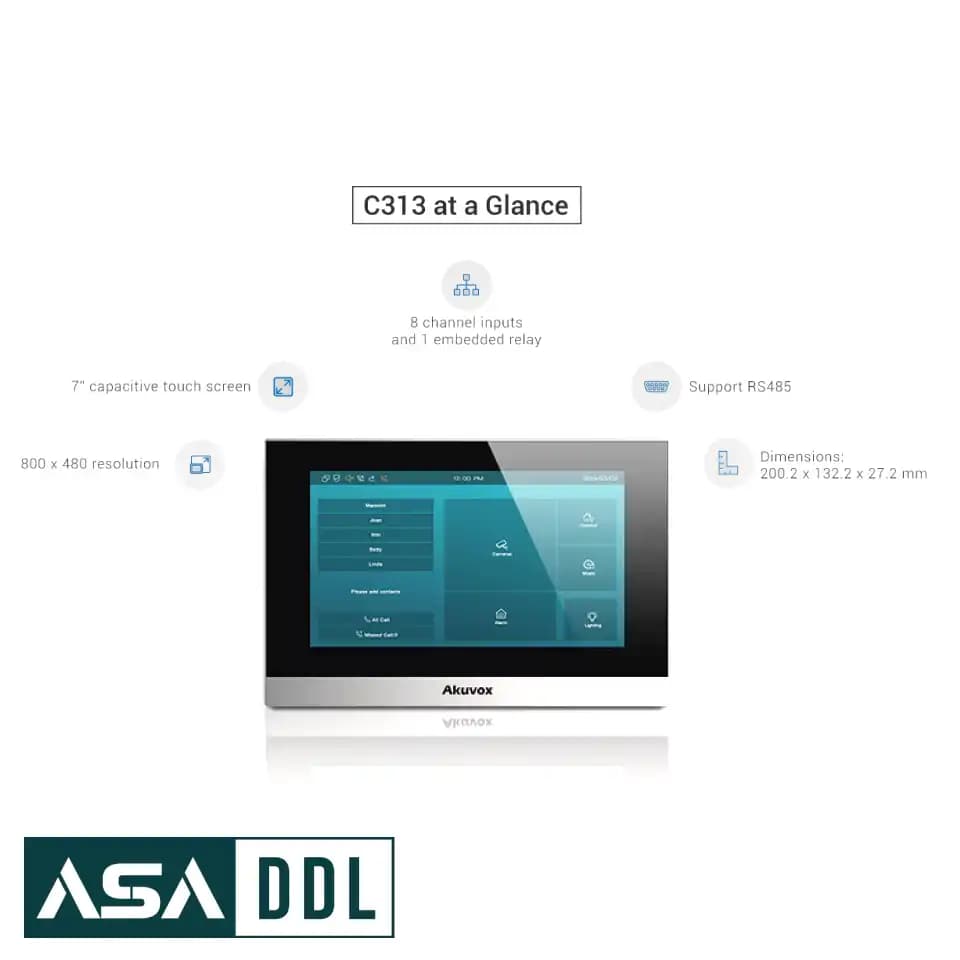 مانیتور Akuvox مدل C313S — تصویر ۸
