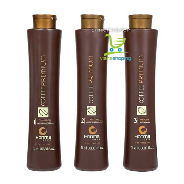 پک کراتین مو هونما Honma Coffee Premium Keratin Pack 3L — تصویر ۳