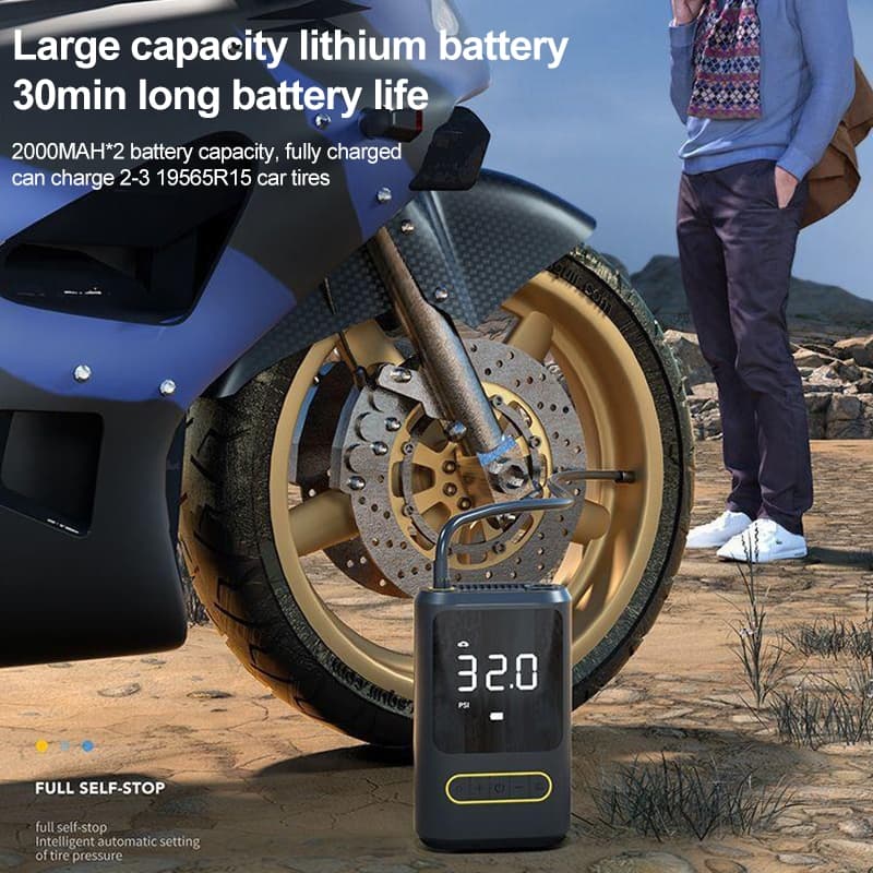 پمپ باد _ پاوربانک _ چراغ اضطراری ( 4000mAh ) — تصویر ۷