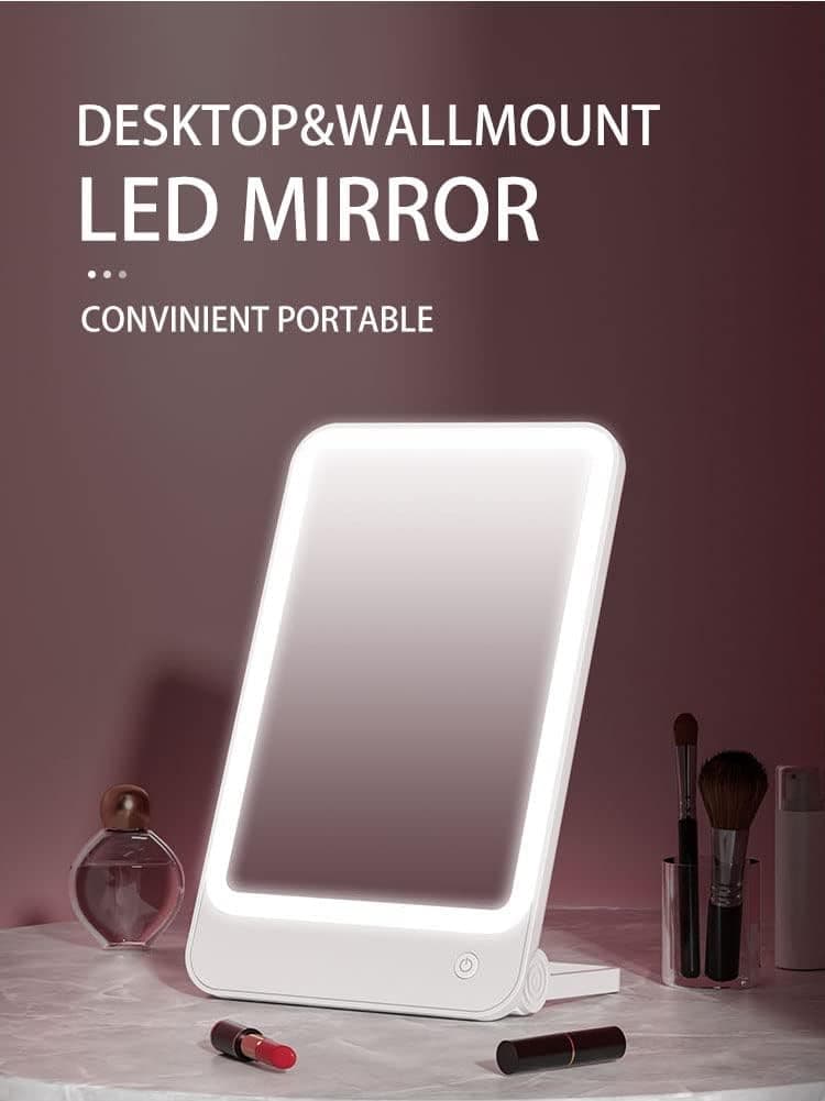 آینه میکاپ مسافرتی دارای رینگ لایت LED قابل تنظیم _ BOMIDI R1 — تصویر ۷