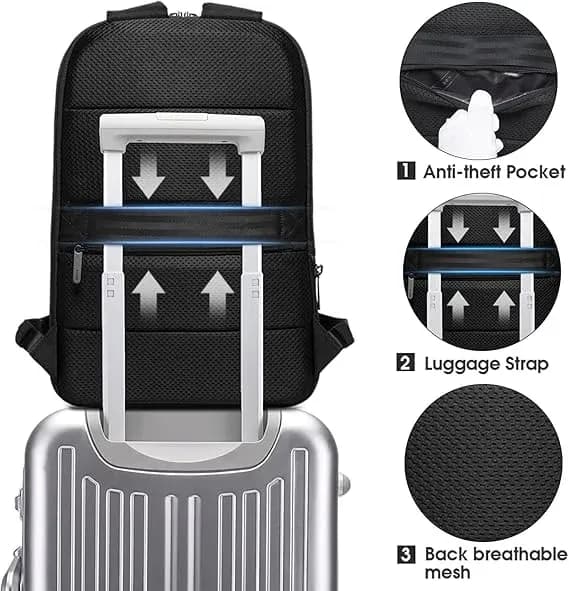 کوله پشتی لپ تاپ 15.6 اینچ BANGE slim backpack BG-77115 — تصویر ۵