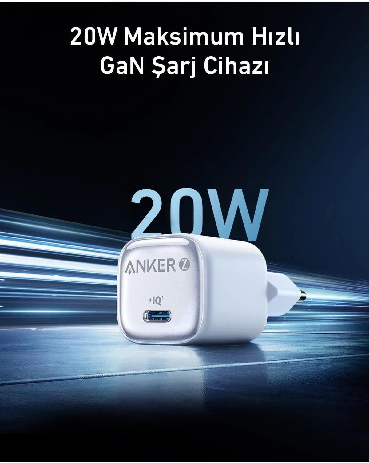 آداپتور شارژر 2پین پورت PD انکر 20w مدل Anker A2699 — تصویر ۹