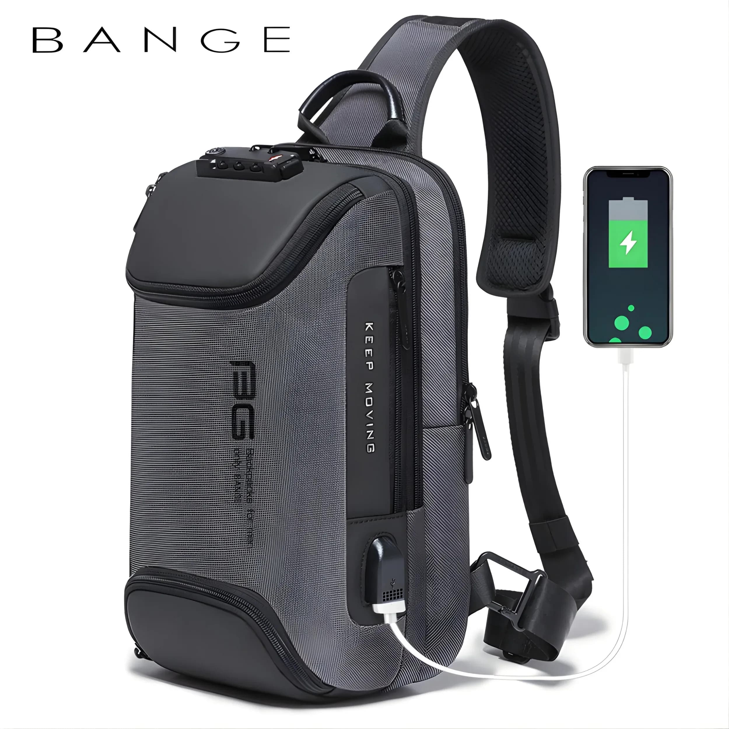 کیف کراس بادی دارای قفل TSA و پورت USB — تصویر ۳