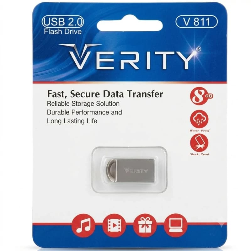 فلش مموری وریتی مدل V811 ظرفیت 8 گیگابایت USB2.0 — تصویر ۲
