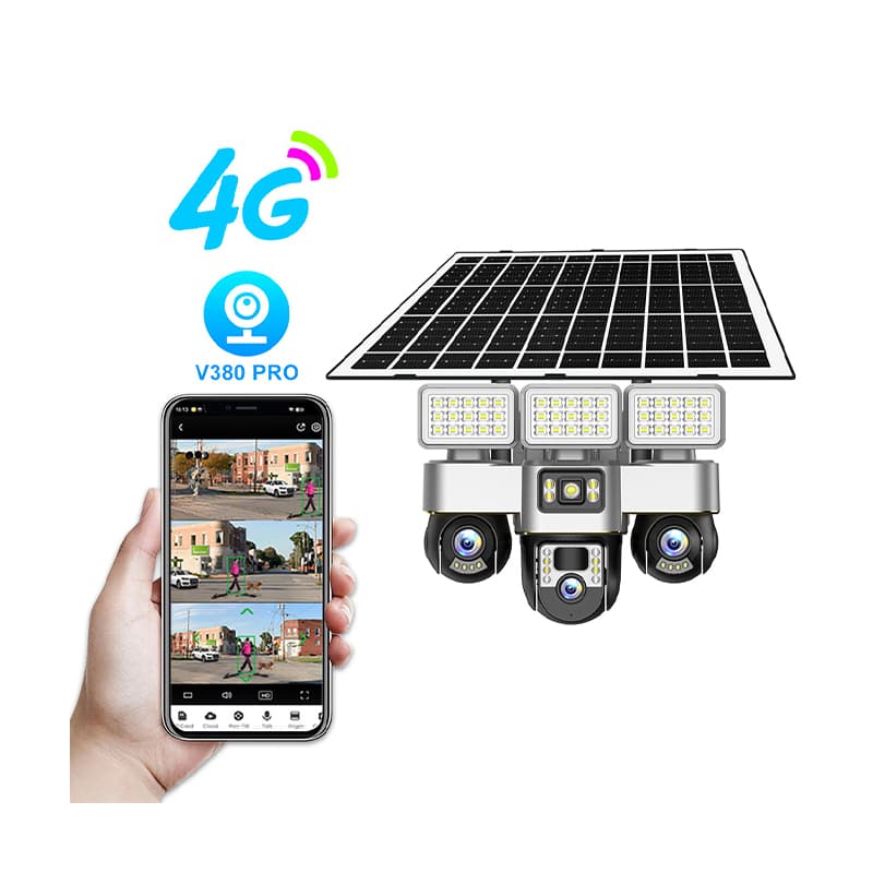 دوربین 3 لنز سیمکارتی خورشیدی (نورافکن دار) – VTS30A-G-F — تصویر ۵