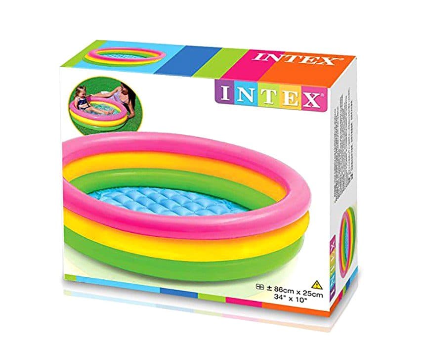 استخر بادی اینتکس قطر 86 سانتی متر کف باد شو intex — تصویر ۹