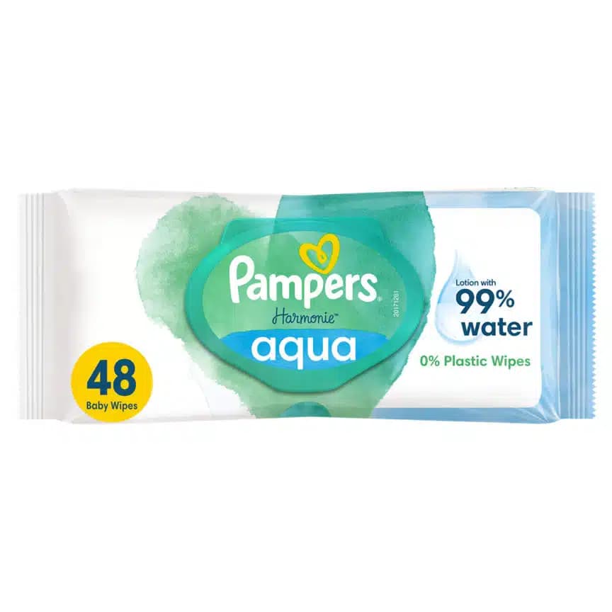 دستمال مرطوب کودک پمپرز اکوا مدل Harmonie Aqua بسته ۴۸ عددی — تصویر ۱۱