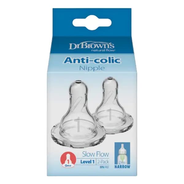 سرشیشه +۰ ماهگی دکتر براونز مناسب شیشه معمولی Dr Browns بسته ۲ عددی — تصویر ۵