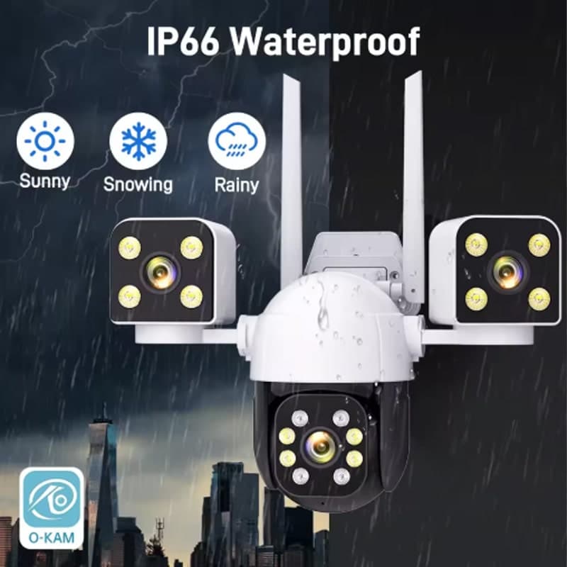 دوربین ۳لنز 8 مگاپیکسلی چرخشی سیمکارتی o-kam pro — تصویر ۹