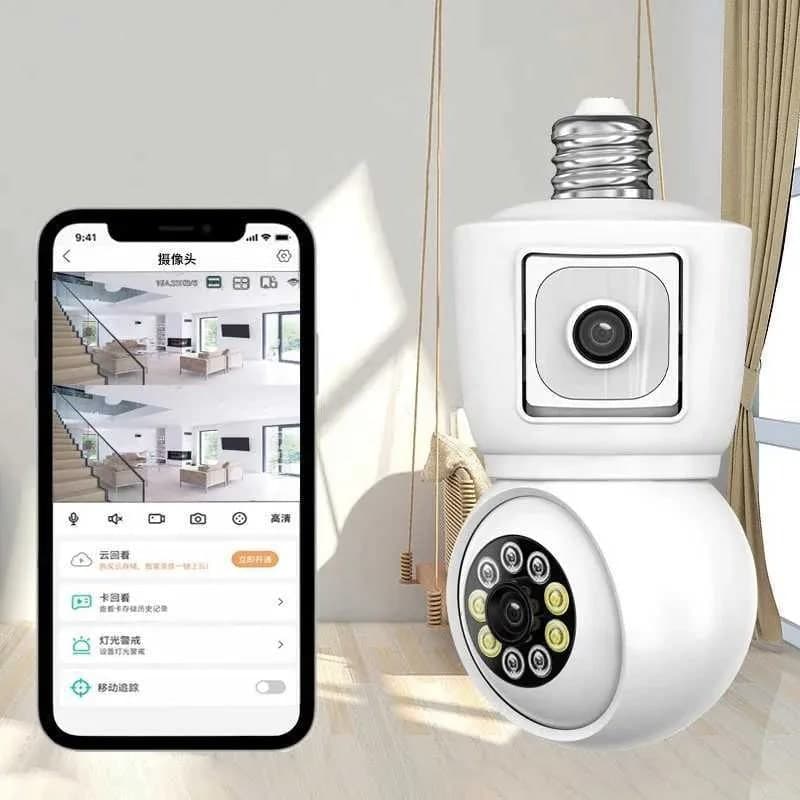 دوربین لامپی دو لنز wifi — تصویر ۹