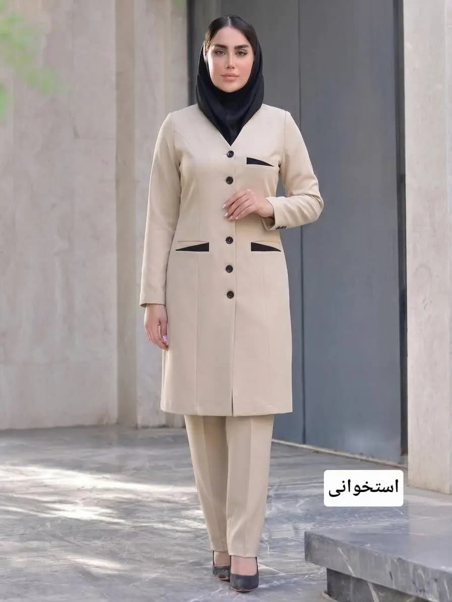 مانتو شلوار اداری سوپر مازراتی مدل تینا — تصویر ۱۲