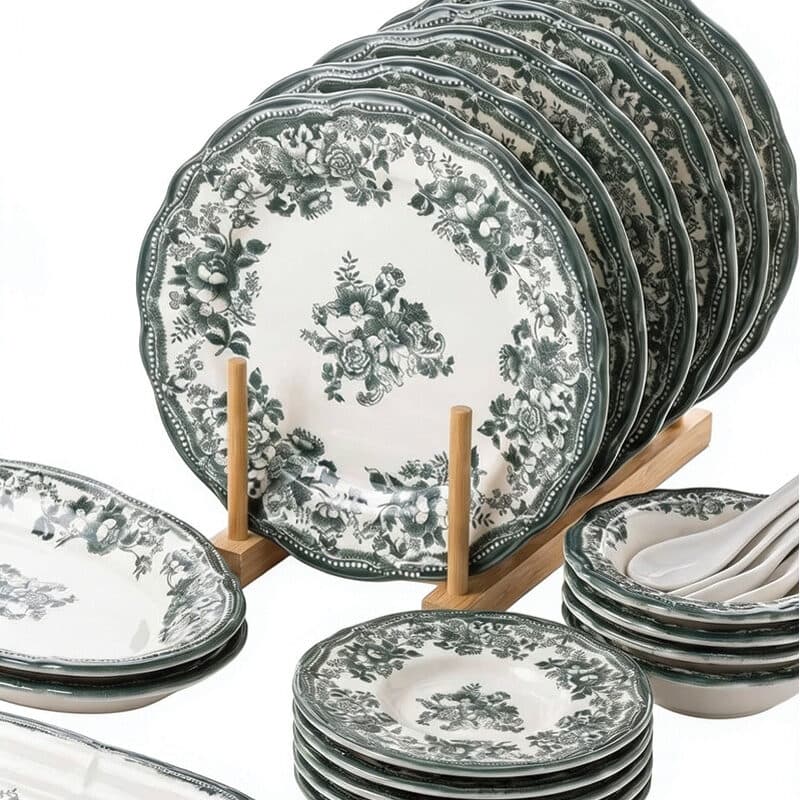 سرویس صبحانه‌خوری ترک ۲۶ پارچه چینی